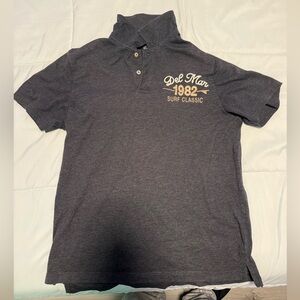 Surf Classic Old Navy grey polo shirt with collar, Size L